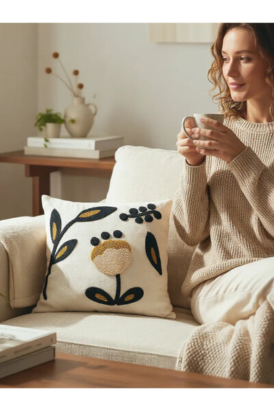 Magic Lady Punch Embroidered Decorative Design Pillow Case Punch Throw Pillow...