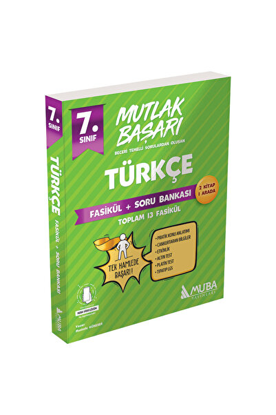 Muba Yayınları MB 7.Sınıf Türkçe Fasikül + Soru Bankası