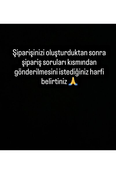 mibrillo Alya Harf Kolye (A B C F G H KMN Y Zharfi Mevcut)istediğiniz harfi belirtmeniz gerekiyor