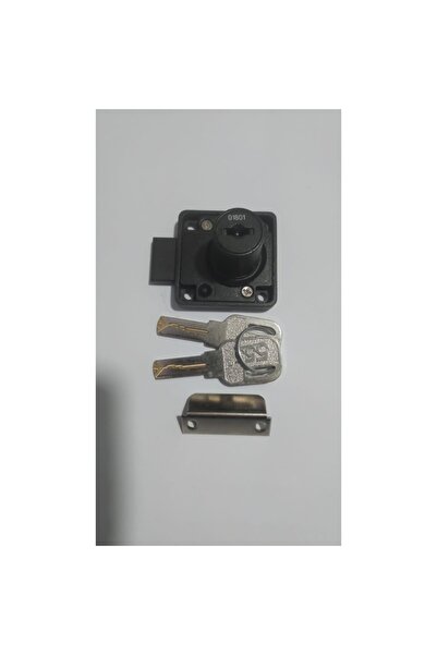 CANEX Kare Çekmece Kilit 138-22 Kırma Anahtarlı Siyah