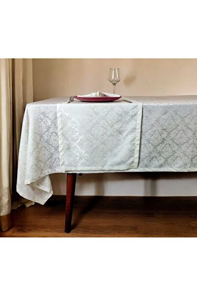 PİKKO HOME 26 Pieces Ecru Jacquard Sofra Set (Mset)