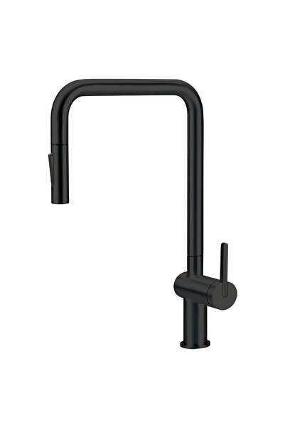 DEANTE Momi BKM_N73N Mat Siyah Mutfak Eviye Mutfak Bataryası, Çekme Spiral,Su...