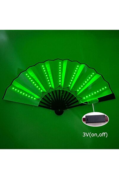 Zigver 3 V 13 inç Kızdırma Katlanır El Fan LED Dekoratif Fan LED Fan Fotoğraf...