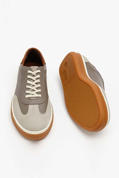 Morven Men's Beige Seasonal Casual Leather Shoes