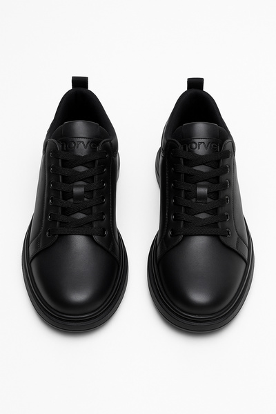 Morven Чоловічі чорні сезонні шкіряні черевики