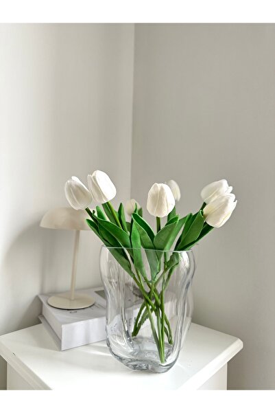 Çiçek 1 جودة زنبق مبلل فاخر صناعي 8 قطع - ديكور صناعي، زينة طاولة، خلفية