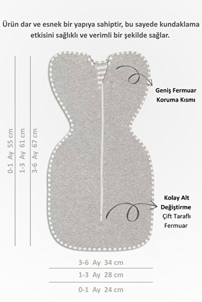 Le Touche Baby Swaddle Newborn Self Soothing Swaddle Boys Girls Baby Sleeping Bag 1.0 Tog
