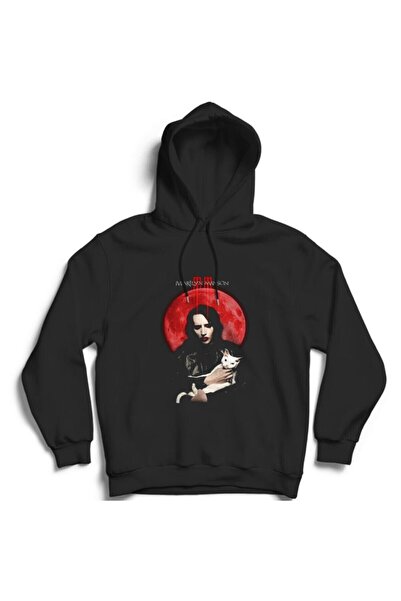 The Fame Marilyn Manson Blood Moon Sa kapuljačom rok metal muzika majica