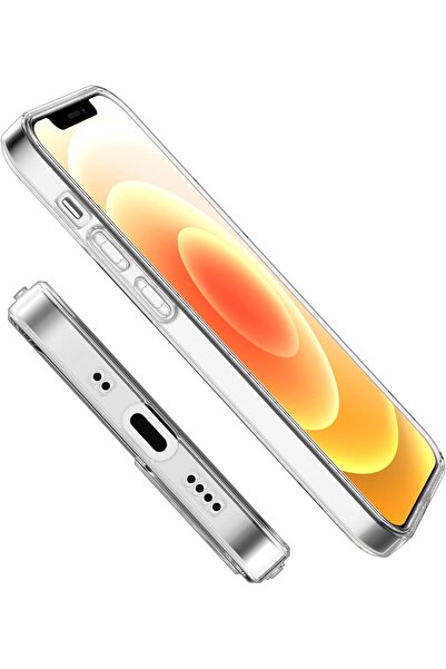 Nezih Case Apple iPhone 12 Compatible Soft Flexible 3D Super Transparent Silicone Case