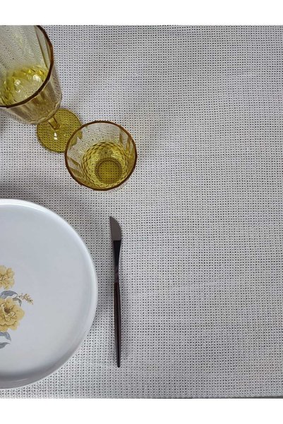 PİKKO HOME PAMUKLU KREM ÖZEL DOKUMA-KÜÇÜK MASALAR İÇİN UYGUNDUR(LM)