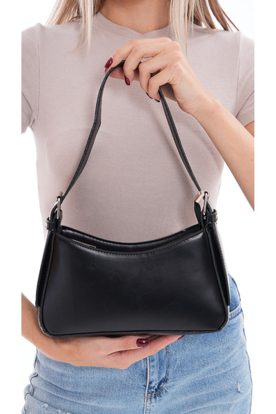 truvalıhelen Elegant and Stylish Faux Leather Baguette Hand Shoulder and Arm Bag