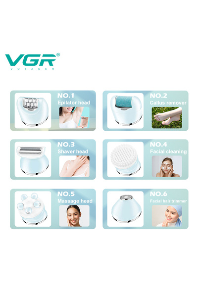 VGR V-733 Ladies All in 1 Ladies Grooming Kit Epilator & Shaver