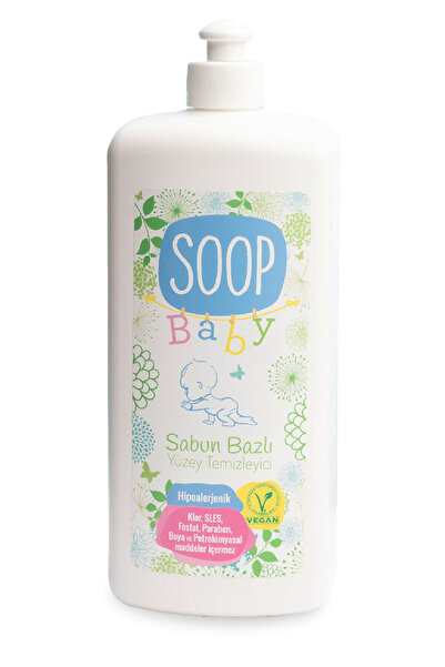 SOOP %100 Doğal Bebek Kokusuz Yüzey Temizleyici 1L Hipoalerjenik