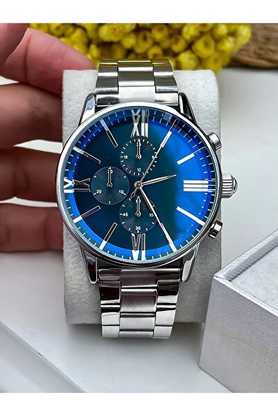 Leerybee Gümüş Renk Çelik Kordon Unisex Kol Saati