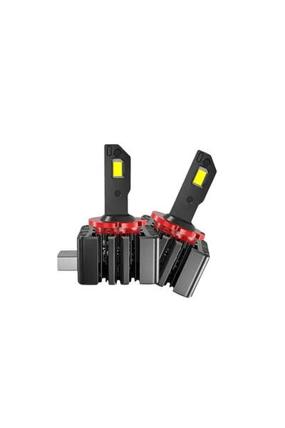 RG Parts Set of 2 LED bulbs D3S D3R 15000lm 6000k cool white fan and canbus