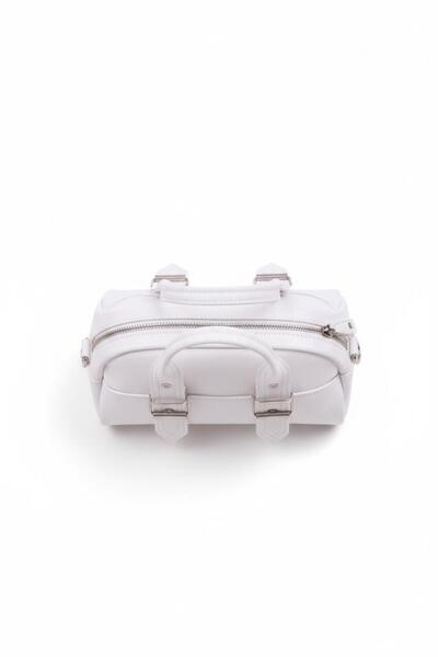 CELESTIAL COLLECTION Geantă de mână și de umăr pentru femei Parla White cu accesorii duble pentru curea