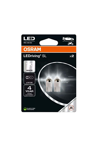Osram Set of 2 LEDriving SL W5W T10 position bulbs, cool white 2825DWP-2BL