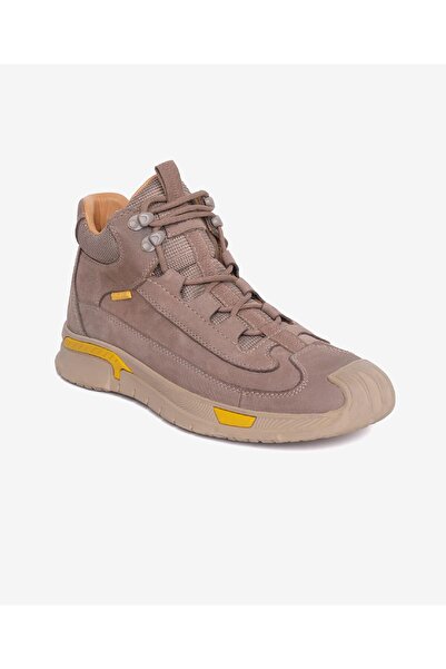 Greyder Erkek Koyu Vizon Hakiki Deri Sneaker Bot 4K1SB15090