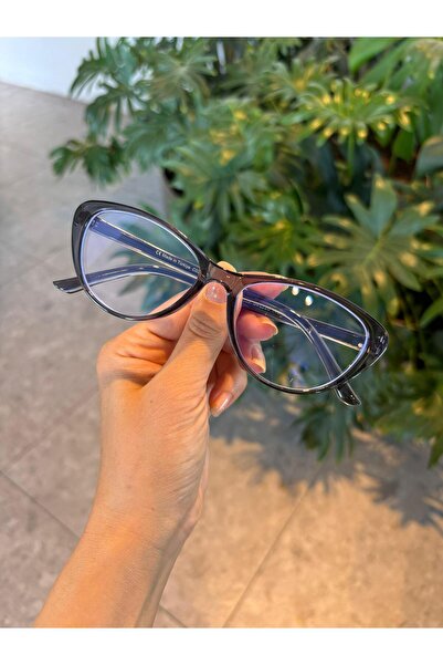 funeyes Frida Cat Eye Smoked 52 Ekartman Slanted Blue Block Blue Light Protection Glass Can Change Screen Glasses