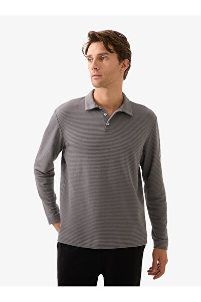 Blackspade Ανδρικό μπλουζάκι με λαιμόκοψη πόλο 40821 - Ανθρακί