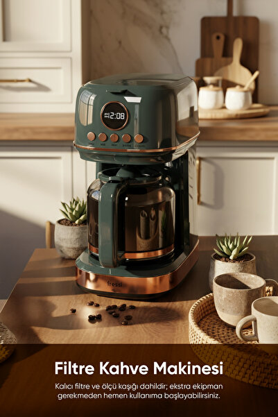 Fressi Dijital Göstergeli Yeşil Filtre Kahve Makinesi Fr-fc09 Velluto