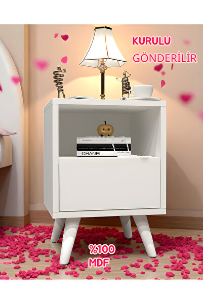KONAK EV EŞYALARI Dani Komodin,MDF,Komodin,Kolay Kurulum,MDF Komidin