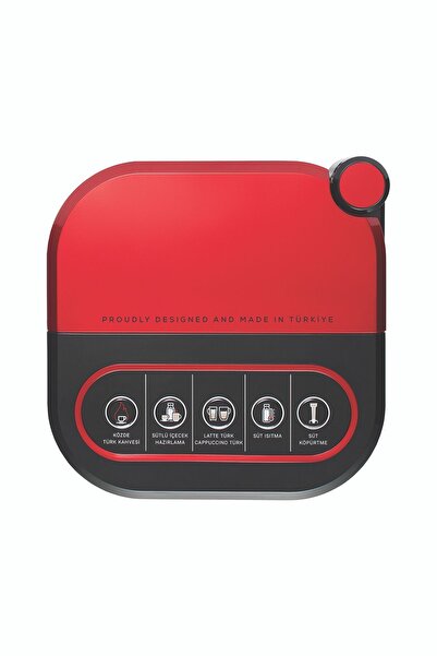 Karaca Hatır Barista Steel Cappuccino Ve Türk Kahve Makinesi Imperial Red