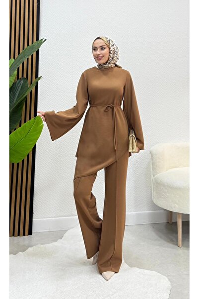 modasusev Belden Tie-Up Double Hijab Set