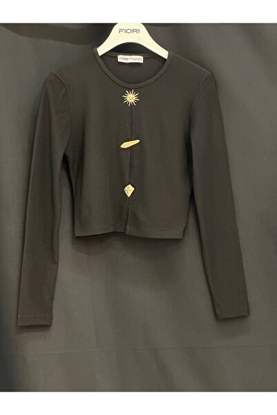 Fiori Μακρυμάνικη μπλούζα με αξεσουάρ Drapeli Sun
