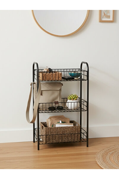 Emkatex Metal 3 Katlı Çok Amaçlı Raf, Giriş Holü – Mutfak – Banyo Düzenleyici...