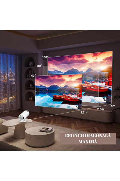 Smartio Romania Smart Video Projector Full HD Resolution, Android 11, also compatible with IOS