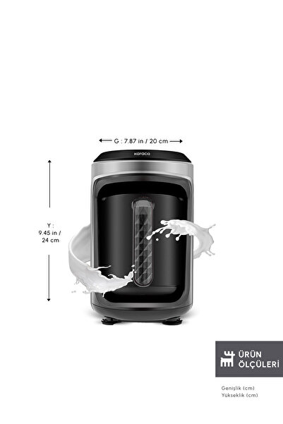 Karaca Hatır Hüps Quartz Közde, Milk Drink Preparation Turkish Coffee Machine 5 Cup Capacity Galaxy Gray