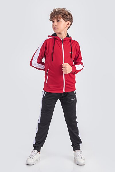 Pina Kids Unisex Hooded Fabric Tracksuit Set Potential Esf2574