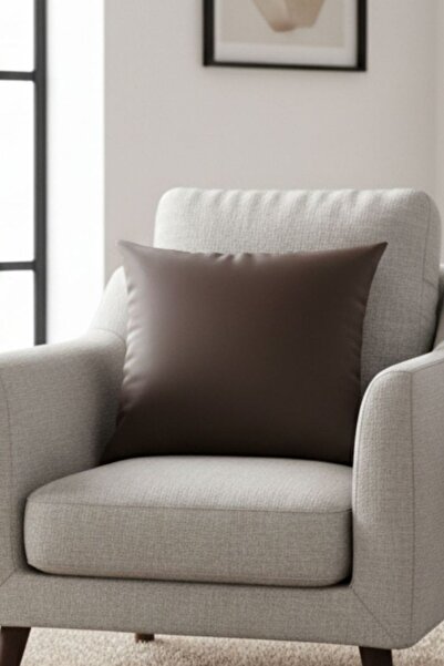 Soyoe Deri Kırlent Kılıfı Dekoratif Kırlent Suni Deri Yastık Kılıfı Ev Kırlen...