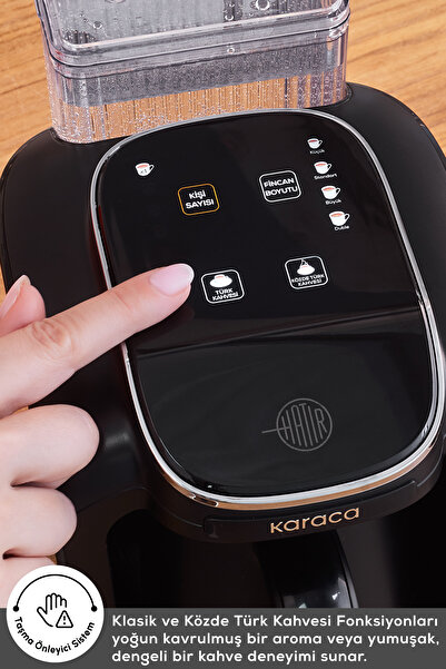 Karaca Hatır Otomatik Su Alma Hazneli Türk Kahve Makinesi 5 Fincan Kapasiteli Rosegold