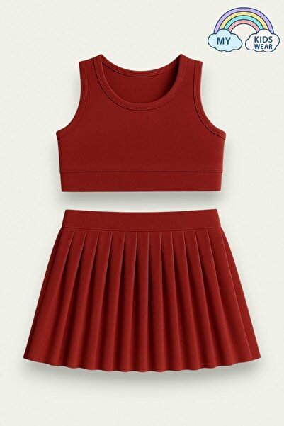 My Kids Wear Girl's Short Skirt Swimsuit Set 4 -14 Years 11900