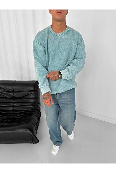 İLKCET MODA Φούτερ Unisex Oversize από ύφασμα πλυσίματος