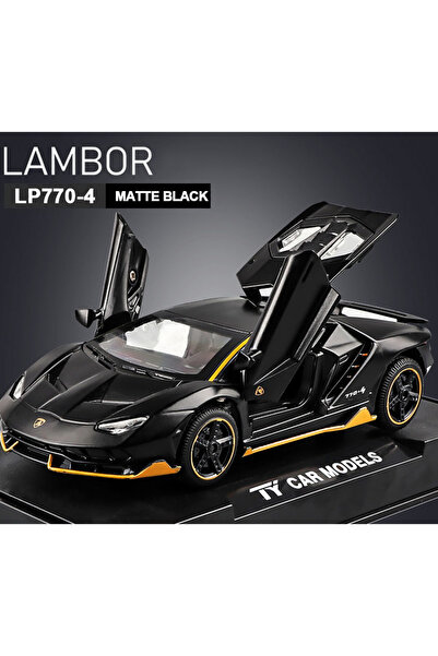 Choice1 سيارات سوداء غير لامعة بمقياس 1/32، سيارات لامبور LP770 مصبوبة، سيارا...
