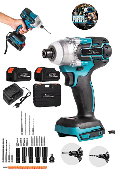 Spech Power 128v 12 ah Kömürsüz Tam Motor Profesyonel Torklu Somun Sökme Vida...