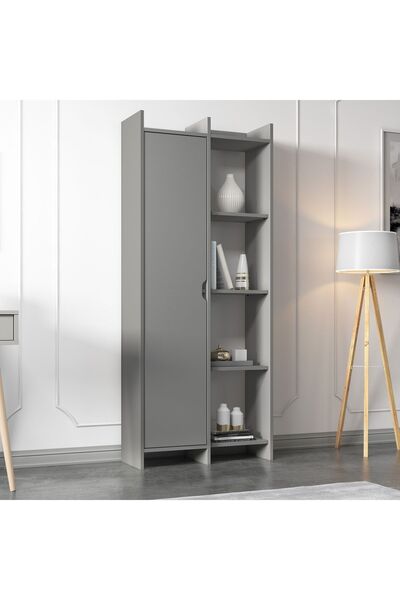 İNARCH DİZAYN Offer Çok Raflı, Tek Kapaklı Kitaplık - 180 Cm, Ev-ofis, Kütüph...