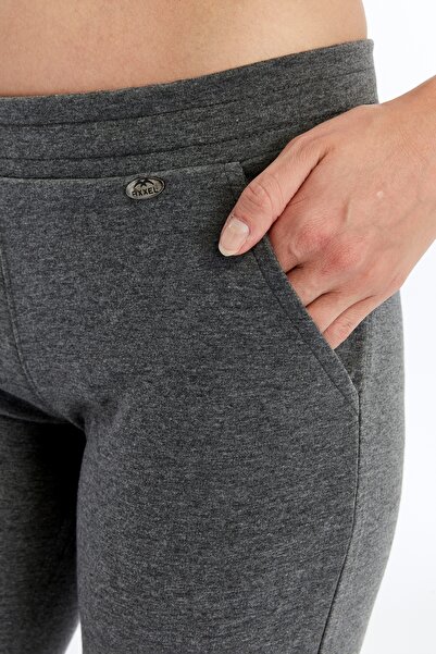 AXXEL Γκρι βαμβακερό παντελόνι μεγάλου μεγέθους p376