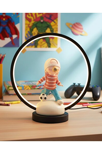 Özcan Aydınlatma 1302-4 Nino Heykel Erkek 30.6*14*33CM MASA LAMBASI SİYAH