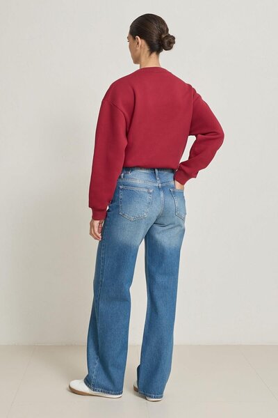 Setre Blue Belt Detailed Relaxed Fit Jeans