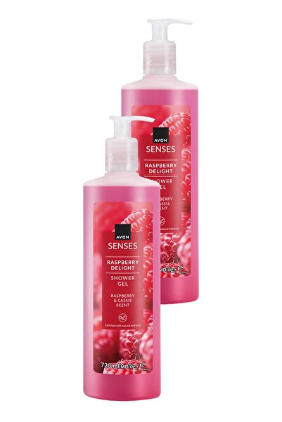 AVON Raspberry Delight Frambuaz ve Frenk Üzümü Kokulu Duş Jeli 720 Ml. İkili Set