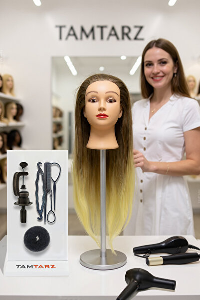 NC DAFFODİL Manichin de antrenament pentru coafor Tamtarz - Set de împletitur...