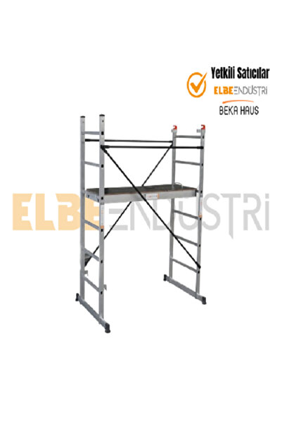 ELBE Çok Amaçlı Alüminyum Çalışma Platform  2 Metre  İskele Merdiven