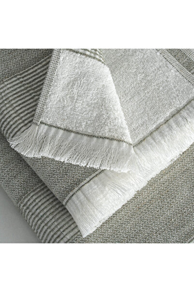 Ecocotton Hasna 3-х предметний набір рушників 100% органічна бавовна, льон, хакі