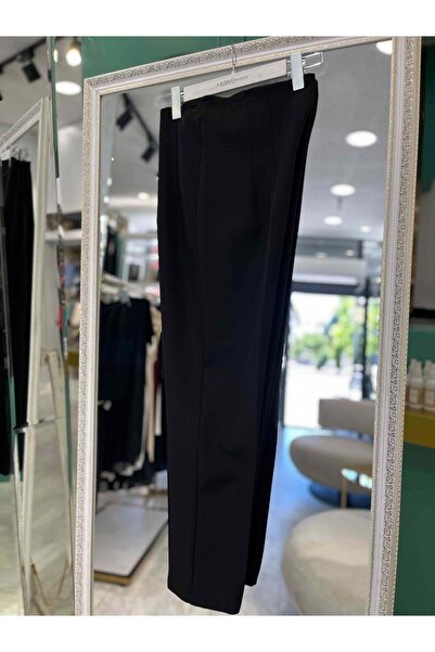 MERAM BUTİK Duhas High Waist Pants - Black - 40