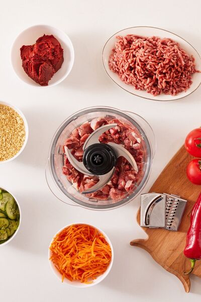 Karaca Mm Prosteel 2000w Cam Mutfak Robotu Siyah - Inox