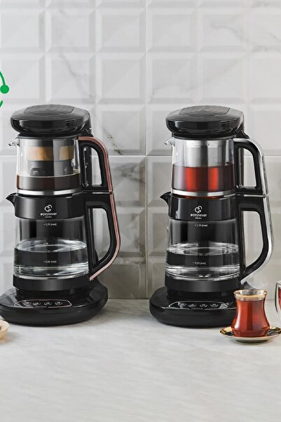 Karaca Robotea Connect 3 in 1 Konuşan Cam Çay Makinesi Rosegold